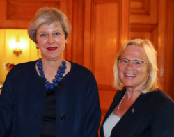 SEMLEPs Ann Limb meets PM Theresa May at first council of Local Enterprise Partnership Chairs at Downing Street