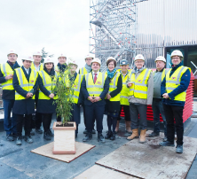 MK Gallery celebrates new building with topping out ceremony