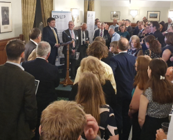 Andrew Lewer MP, hosting SEMLEP Business Ambassador reception at House of Commons, 25 June 2019